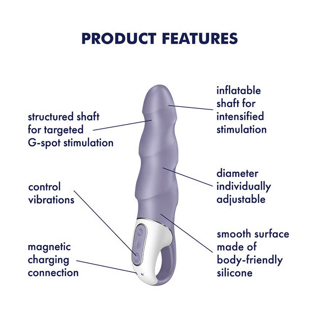 Satisfyer Air Pump Vibrator 1 wibrator z pompką Violet
