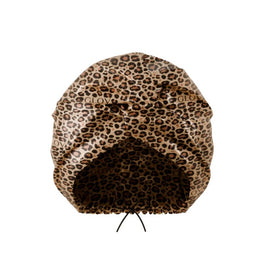 Glov Dwuwarstwowy satynowy czepek do spania Cheetah