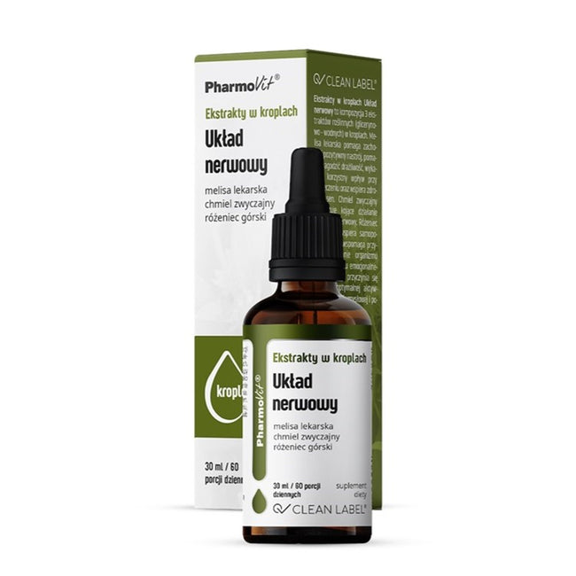 Pharmovit Ekstrakty w kroplach Układ nerwowy suplement diety w kroplach 30ml