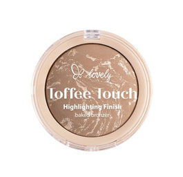 Lovely Toffee Touch Highlighting Finish Baked Powder wypiekany bronzer do twarzy i ciała 01 9g
