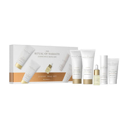 Rituals The Ritual of Namaste zestaw pianka oczyszczająca 30ml + peeling do twarzy 30ml + krem na dzień 10ml + serum 10ml + booster z bakuchiolem 4ml