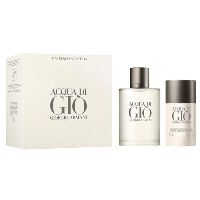 Giorgio Armani Acqua di Gio Pour Homme zestaw woda toaletowa spray 100ml + dezodorant sztyft 75g