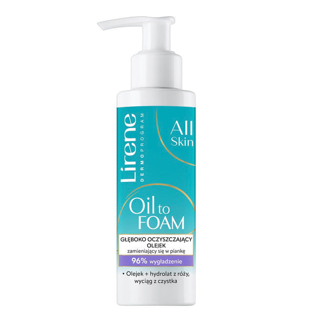 Lirene Oil to Foam olejek głęboko oczyszczający zamieniający się w piankę 145ml
