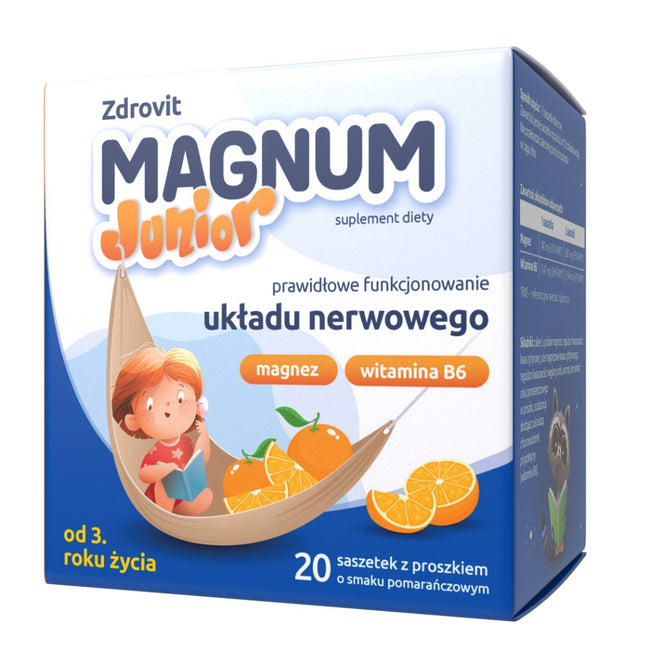Zdrovit Magnum Junior suplement diety 20 saszetek