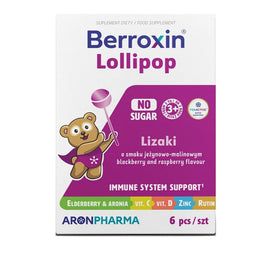 AronPharma Berroxin Lollipop Box suplement diety w postaci lizaków dla dzieci 6szt.