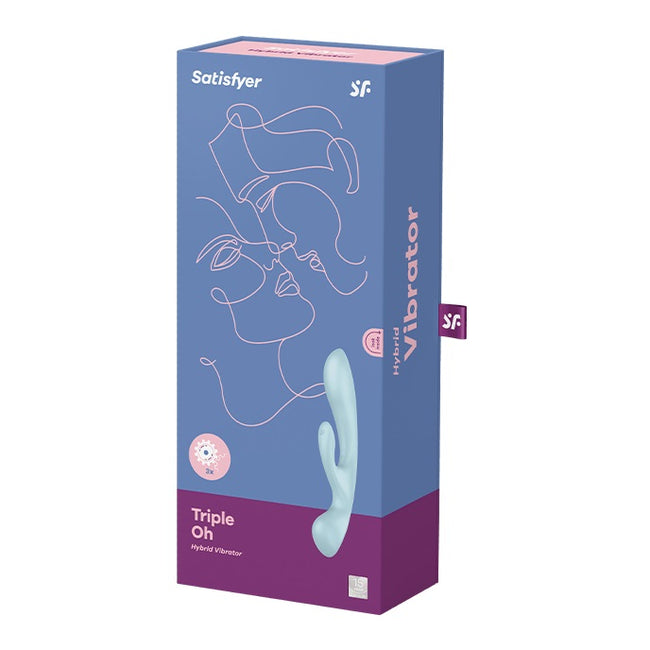 Satisfyer Triple Oh wielofunkcyjny wibrator Light Blue