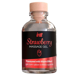 INTT Massage Gel rozgrzewający żel do masażu Strawberry 30ml
