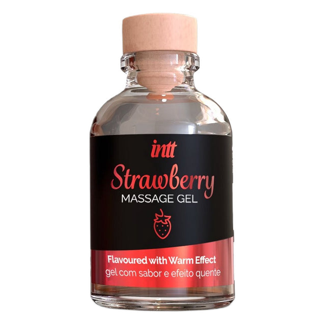 INTT Massage Gel rozgrzewający żel do masażu Strawberry 30ml