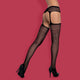 Obsessive S207 Garter Stockings pończochy z pasem Black XL/XXL
