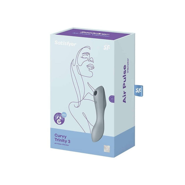 Satisfyer Curvy Trinity 3 stymulator łechtaczki z wibracjami Grey