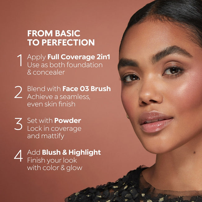 KIKO Milano Full Coverage 2-In-1 Foundation & Concealer mocno kryjący podkład i korektor 2 w 1 WB60 Warm Beige 25ml