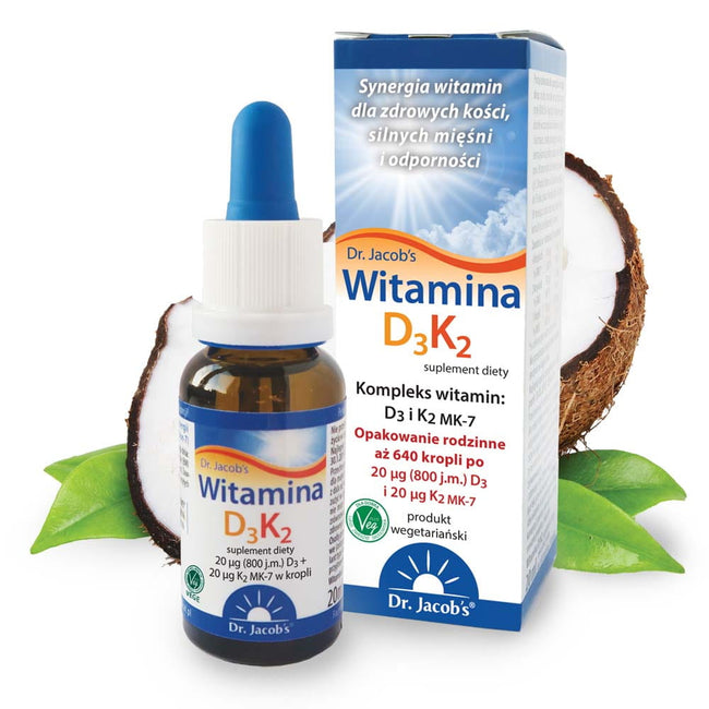 Dr Jacobs Witamina D3K2 suplement diety w kroplach 20ml