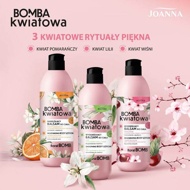 Joanna Bomba Kwiatowa regenerujący balsam ciała kwiat wiśni 500g