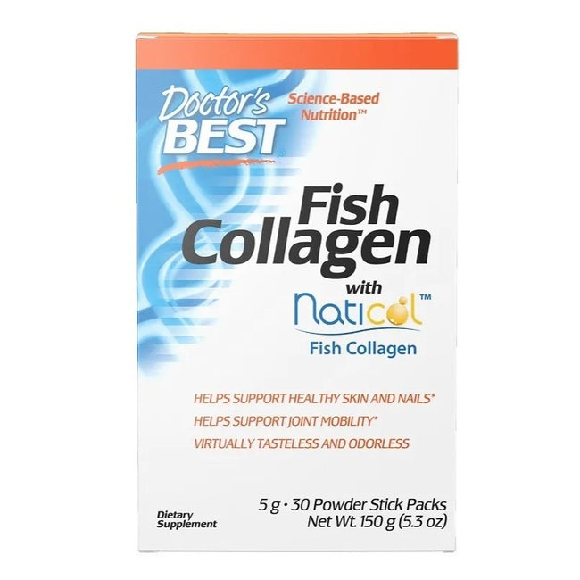 Doctor's Best Kolagen rybi Naticol suplement diety 30x5g