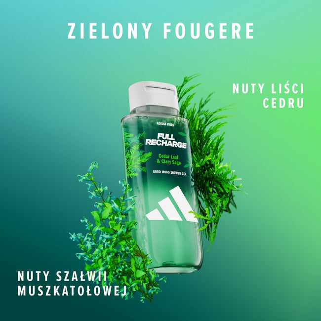 Adidas Vibes Full Recharge odświeżający żel pod prysznic 400ml