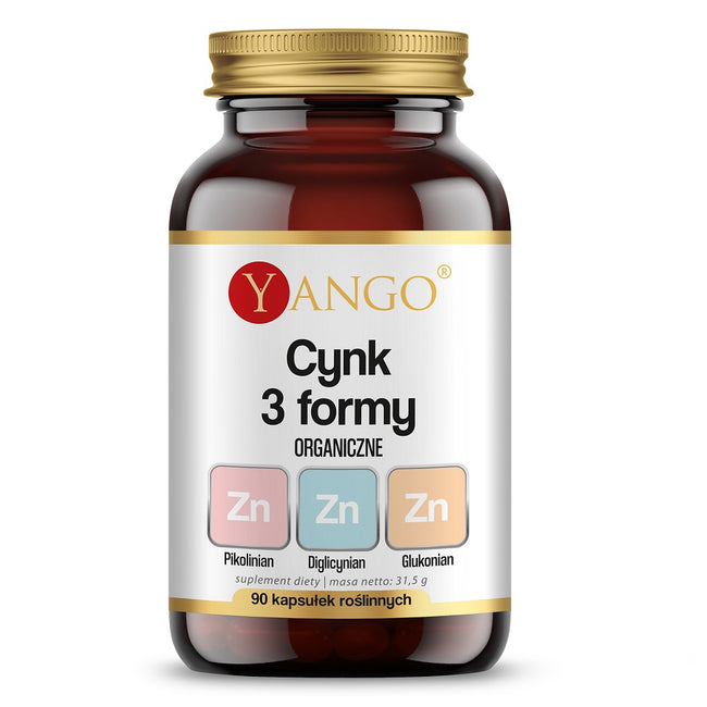 Yango Cynk 3 formy suplement diety 90 kapsułek