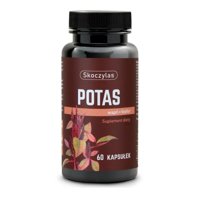 Skoczylas Potas + Wapń + Fosfor suplement diety 60 kapsułek