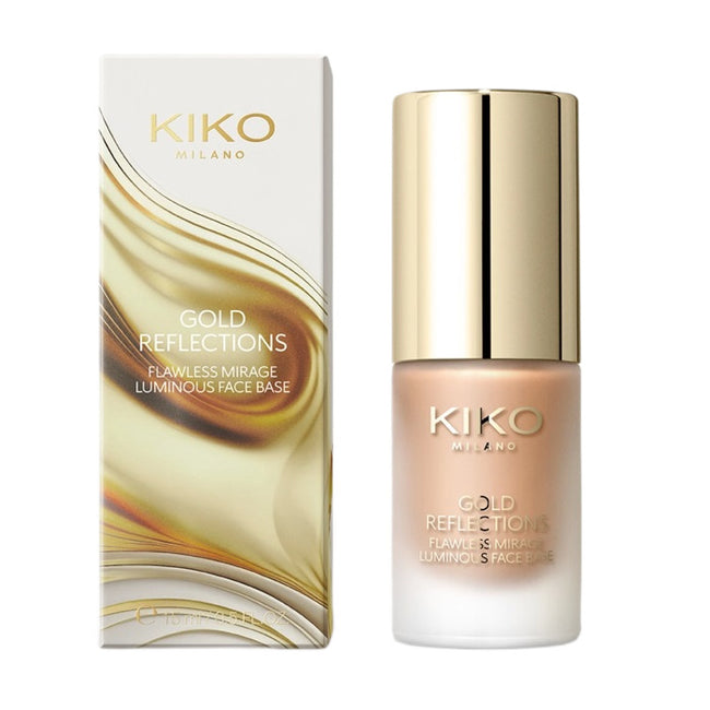 KIKO Milano Gold Reflections Flawless Mirage Luminous Face Base nawilżająco-rozświetlająca baza pod makijaż