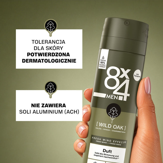 8x4 Men Wild Oak antyperspirant w sprayu 150ml