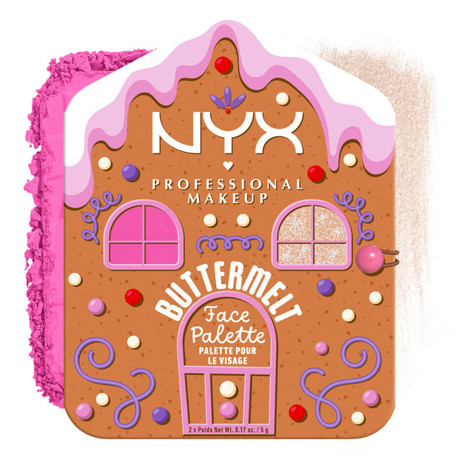 NYX Professional MakeUp Holiday Buttermelt Face Palette paletka do makijażu