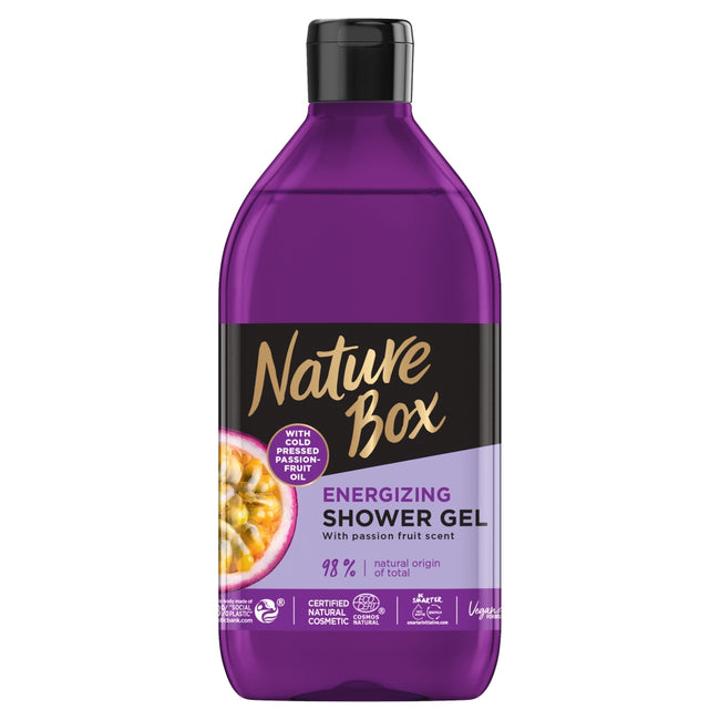 Nature Box Marakuja Oil energetyzujący żel pod prysznic z olejem z marakui 385ml