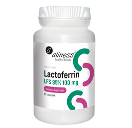 Aliness Lactoferrin LFS 95% 100 mg suplement diety 60 kapsułek