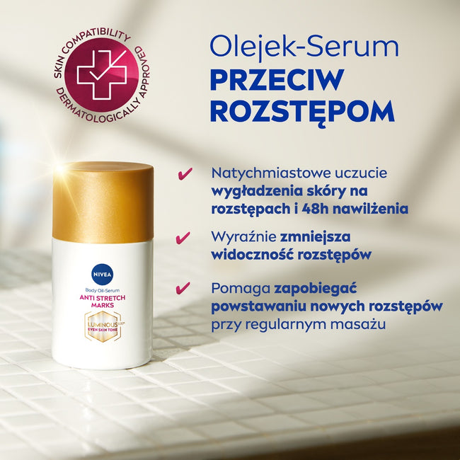 Nivea Luminous630® olejek-serum do ciała przeciw rozstępom 100ml