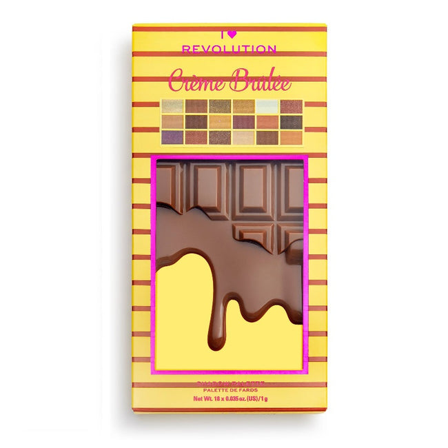 Makeup Revolution I Heart Revolution Chocolate Eyeshadow Palette paleta cieni do powiek Creme Brule 18g