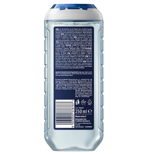 Nivea Men Alpine Breeze żel pod prysznic 3w1 250ml
