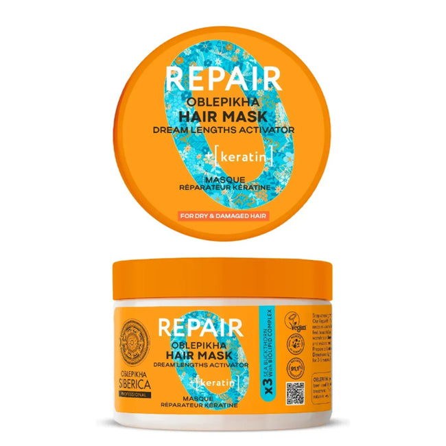 Natura Siberica Oblepikha Repair maska do włosów suchych i zniszczonych 300ml