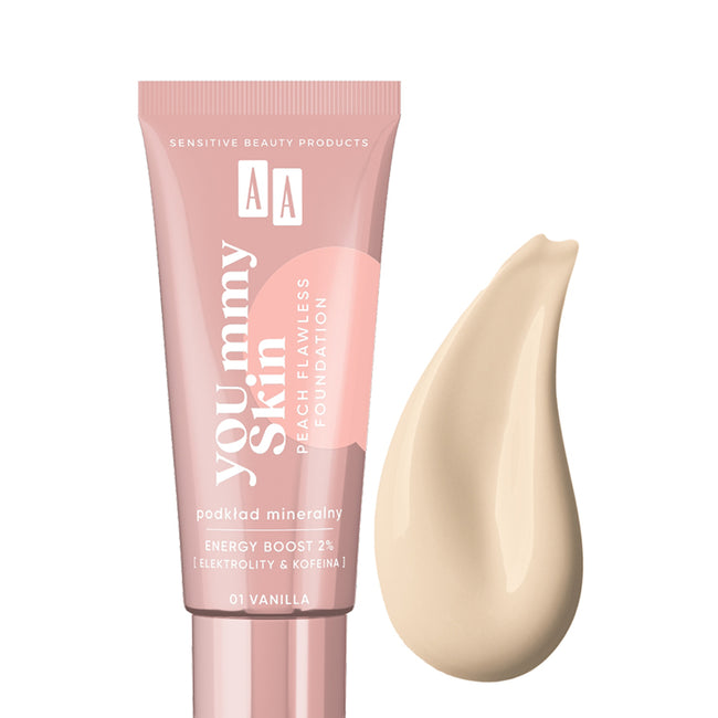 AA YOU.mmy Skin Peach Flawless Foundation podkład mineralny 30ml