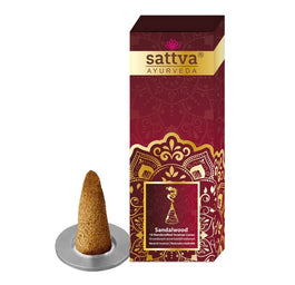 Sattva Incense Sticks Cones kadzidła stożkowe Sandalwood 10szt