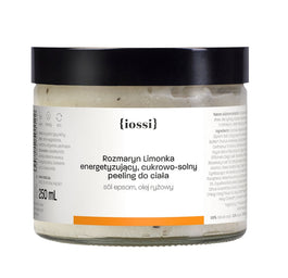 Iossi Rozmaryn Limonka energetyzujący cukrowo-solny peeling do ciała 250ml