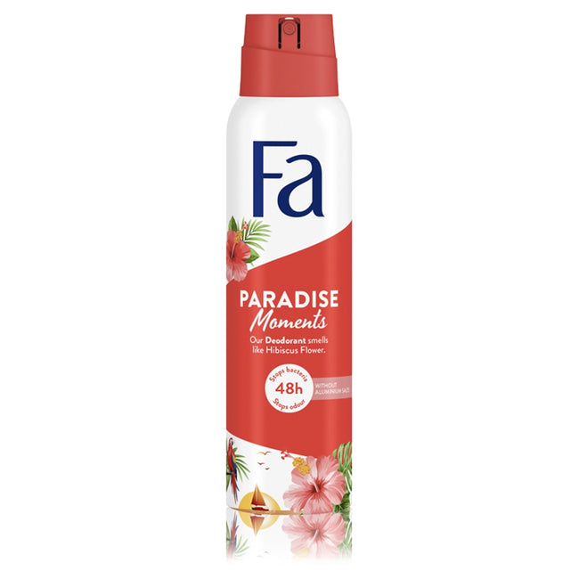 Fa Paradise Moments dezodorant w sprayu o zapachu kwiatu hibiskusa 150ml