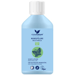 Cosnature Mouthwash płyn do płukania ust o smaku miętowym z fluorem 300ml