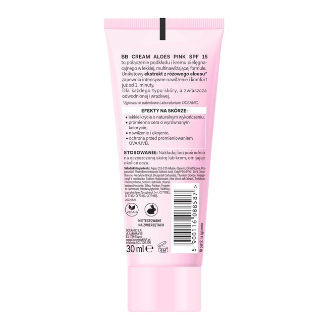 AA Aloes Pink multinawilżający krem BB 30ml