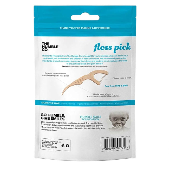 Humble Natural Dental Floss Picks nicio-wykałaczki 50szt