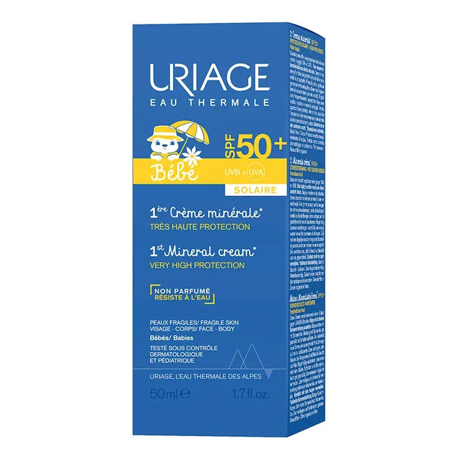 URIAGE Bebe 1st Mineral Cream mineralny krem przeciwsłoneczny dla dzieci SPF50+ 50ml