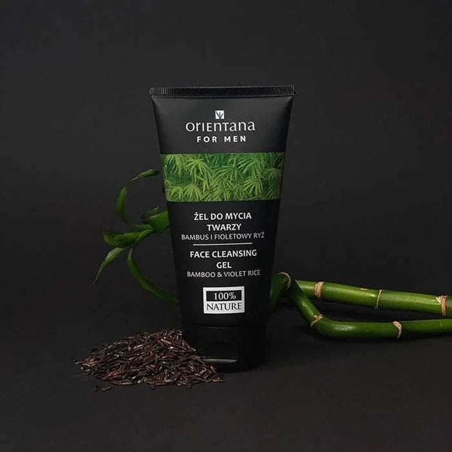 ORIENTANA For Men żel do mycia twarzy Bambus i Fioletowy Ryż 150ml