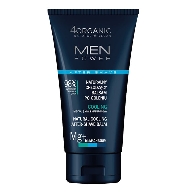 4organic Men Power naturalny chłodzący balsam po goleniu Cooling