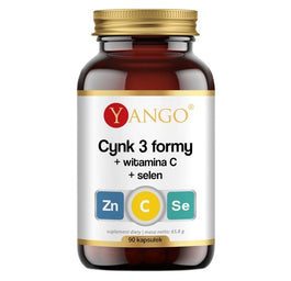 Yango Cynk 3 formy + witamina C + selen suplement diety 90 kapsułek