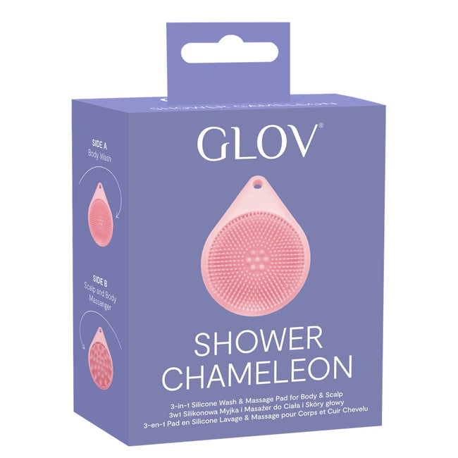 Glov Shower Cameleon 3in1 silikonowa myjka i masażer do ciała i skóry głowy Pink