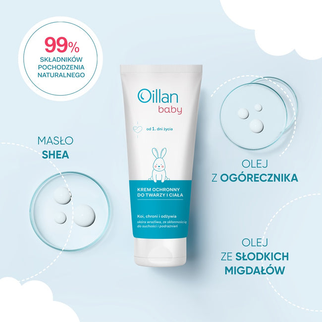 Oillan Baby krem ochronny do twarzy i ciała 75ml