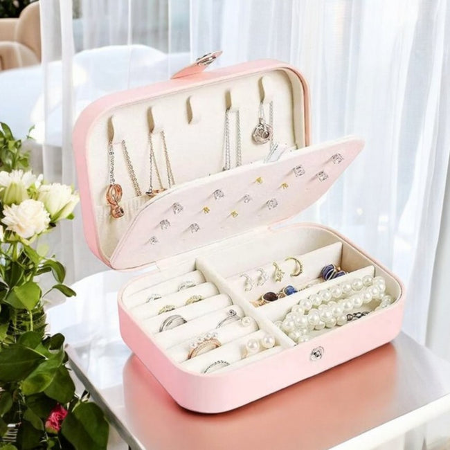 Ecarla Szkatułka na biżuterię Różowa PD160R