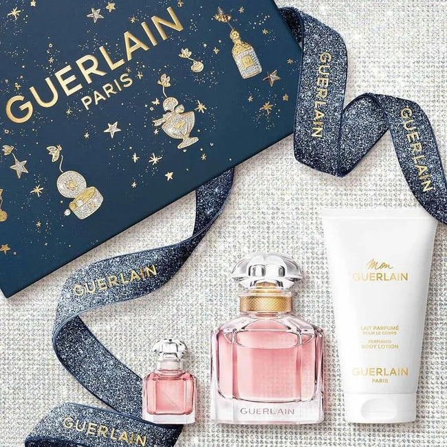 Guerlain Mon Guerlain zestaw woda perfumowana spray 50ml + balsam do ciała 75ml + miniatura wody perfumowanej 5ml