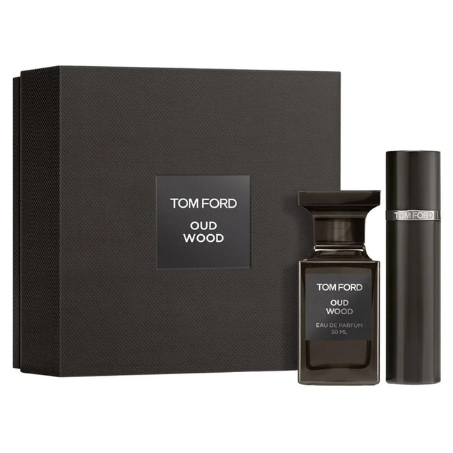 Tom Ford Oud Wood zestaw woda perfumowana spray 50ml + woda perfumowana spray 10ml