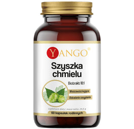 Yango Szyszka chmielu ekstrakt 10:1 suplement diety 60 kapsułek