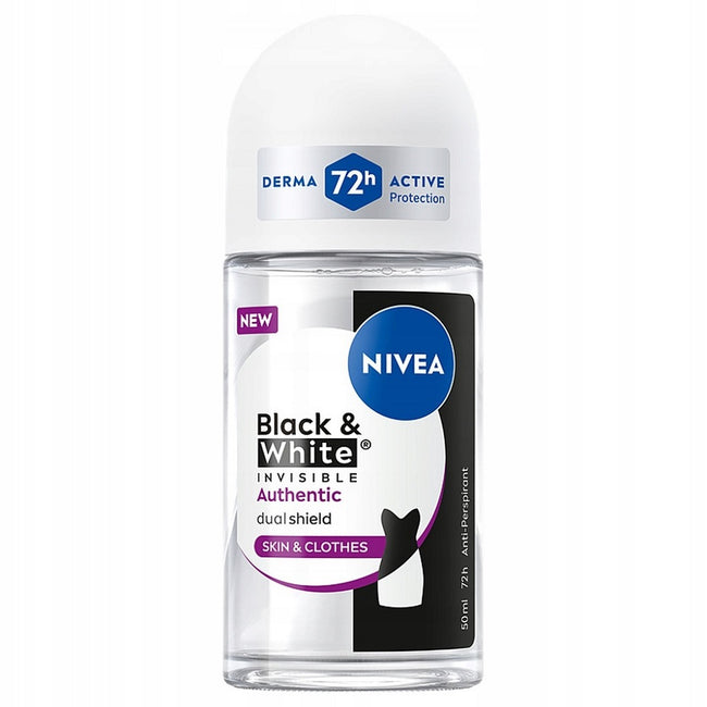 Nivea Black&White Invisible Authentic antyperspirant w kulce 50ml