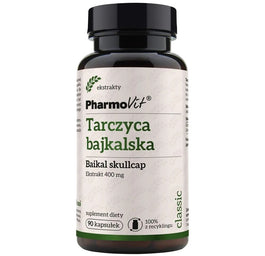 Pharmovit Tarczyca bajkalska 400 mg suplement diety 90 kapsułek