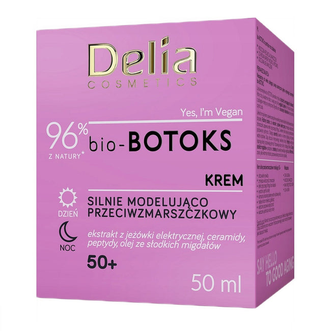 Delia Bio-Botoks silnie modelująco-przeciwzmarszczkowy krem do twarzy 50+ 50ml